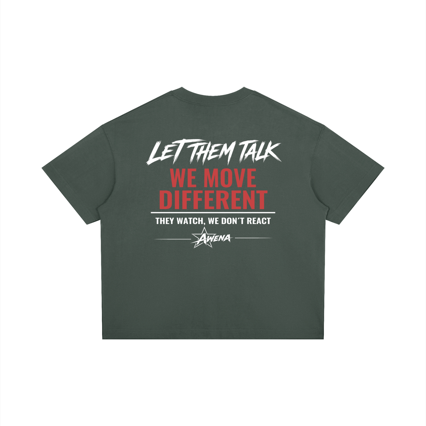 Let them Talk Tee - Grey