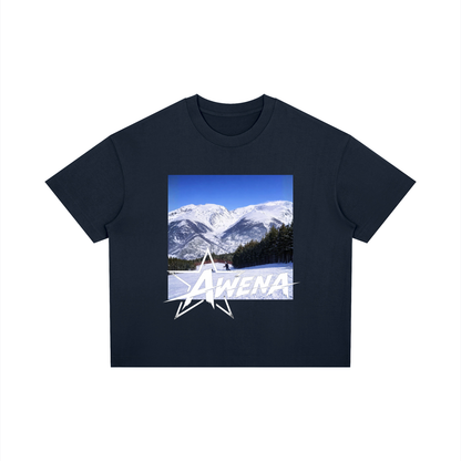 T-shirt Let them Talk - Bleu marine