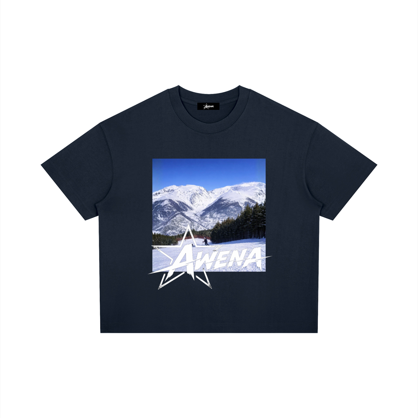 Let them Talk Tee - Navy Blue