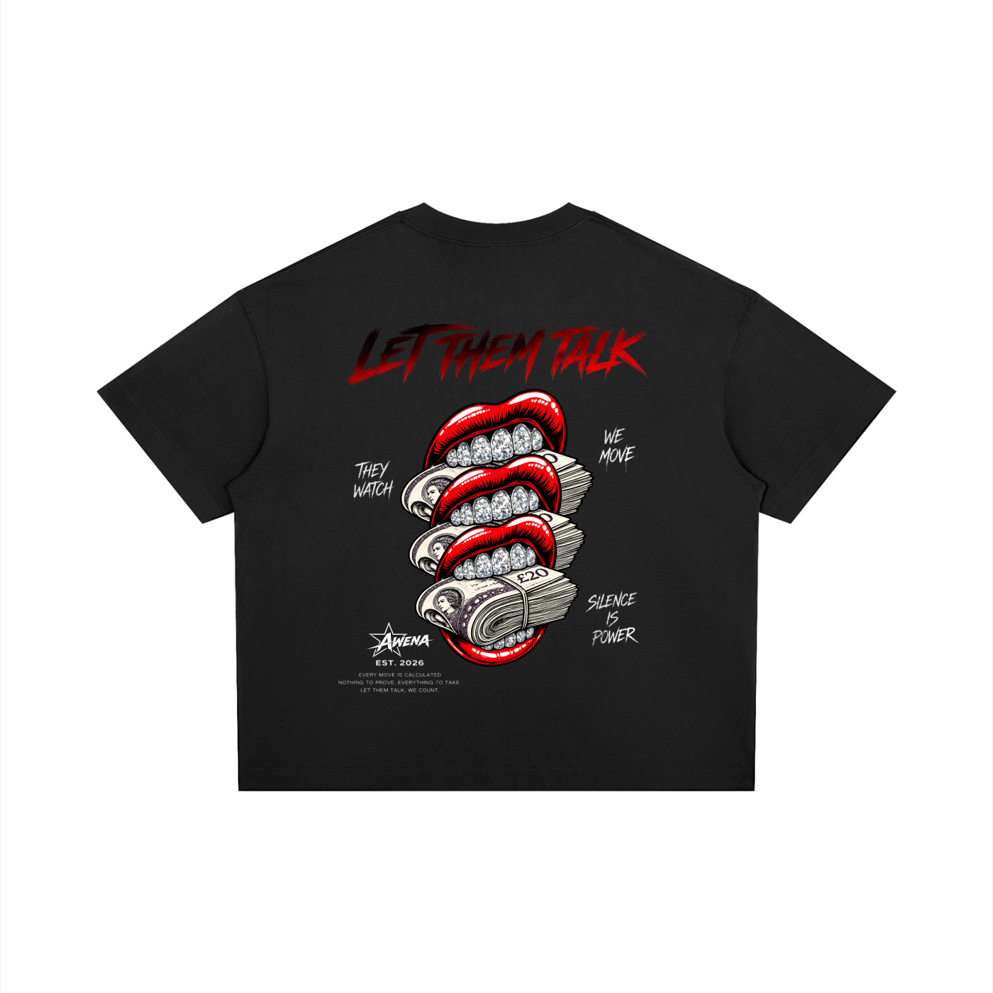 Let them Talk Tee - Black
